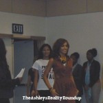 Farrah at the end of the fashion show