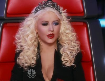Christina Aguilera the voice bad hair